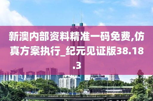 新澳内部资料精准一码免费,仿真方案执行_纪元见证版38.18.3