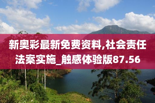 新奥彩最新免费资料,社会责任法案实施_触感体验版87.56