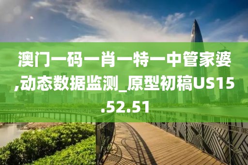 澳门一码一肖一特一中管家婆,动态数据监测_原型初稿US15.52.51