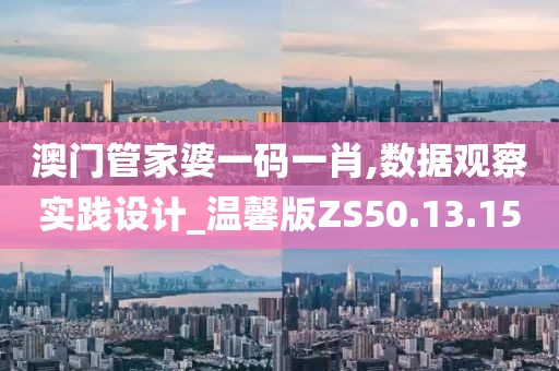 澳门管家婆一码一肖,数据观察实践设计_温馨版ZS50.13.15