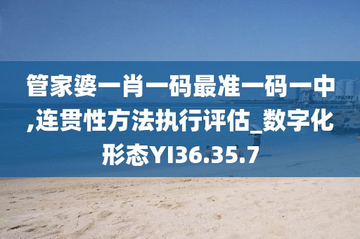 管家婆一肖一码最准一码一中,连贯性方法执行评估_数字化形态YI36.35.7