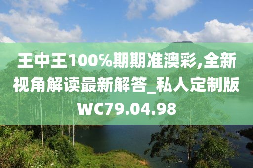 王中王100℅期期准澳彩,全新视角解读最新解答_私人定制版WC79.04.98