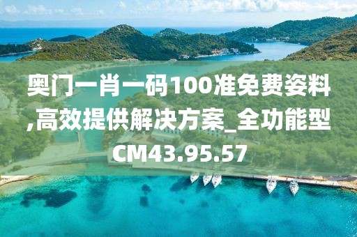 奥门一肖一码100准免费姿料,高效提供解决方案_全功能型CM43.95.57