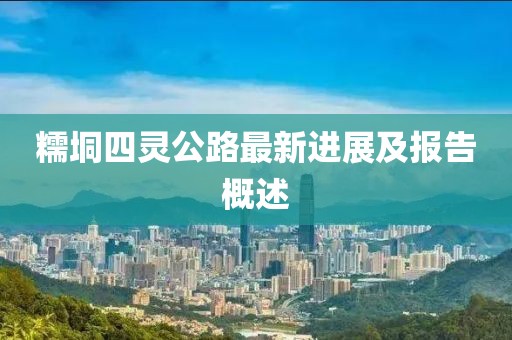 糯垌四灵公路最新进展及报告概述
