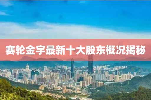 赛轮金宇最新十大股东概况揭秘