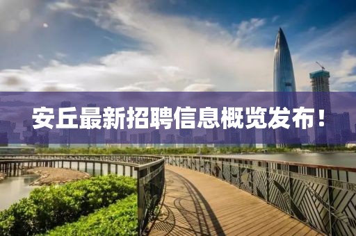 安丘最新招聘信息概览发布！