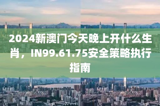 2024新澳门今天晚上开什么生肖，IN99.61.75安全策略执行指南