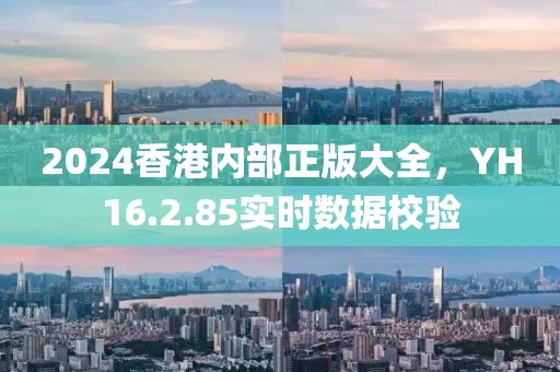2024香港内部正版大全，YH16.2.85实时数据校验