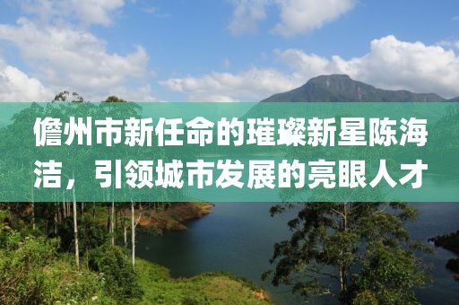 儋州市新任命的璀璨新星陈海洁，引领城市发展的亮眼人才