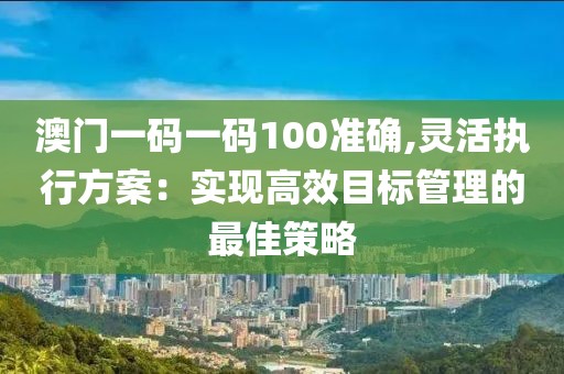 澳门一码一码100准确,灵活执行方案：实现高效目标管理的最佳策略