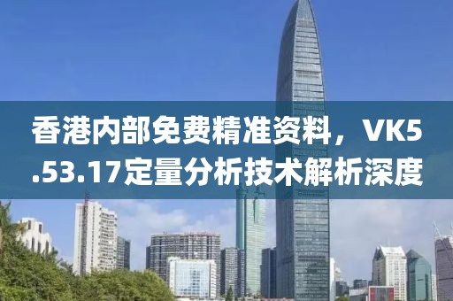 香港内部免费精准资料，VK5.53.17定量分析技术解析深度