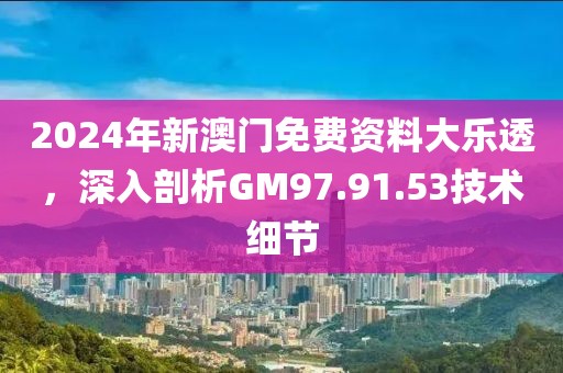 2024年新澳门免费资料大乐透，深入剖析GM97.91.53技术细节