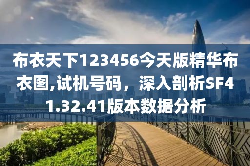 布衣天下123456今天版精华布衣图,试机号码，深入剖析SF41.32.41版本数据分析
