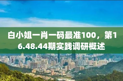 白小姐一肖一码最准100，第16.48.44期实践调研概述