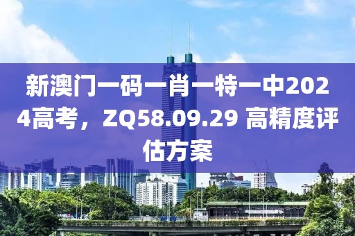 新澳门一码一肖一特一中2024高考，ZQ58.09.29 高精度评估方案