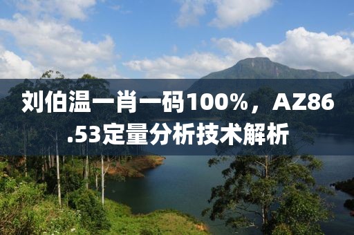 刘伯温一肖一码100%，AZ86.53定量分析技术解析