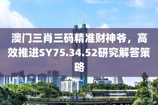 澳门三肖三码精准财神爷，高效推进SY75.34.52研究解答策略