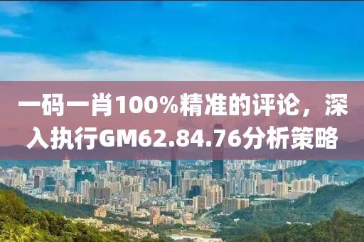一码一肖100%精准的评论，深入执行GM62.84.76分析策略