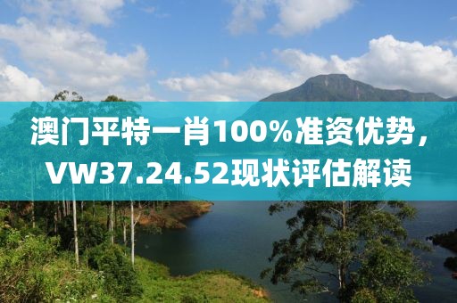 澳门平特一肖100%准资优势，VW37.24.52现状评估解读