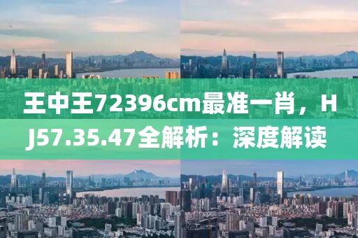 王中王72396cm最准一肖，HJ57.35.47全解析：深度解读