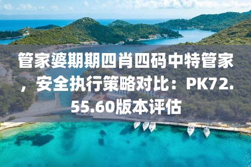 管家婆期期四肖四码中特管家，安全执行策略对比：PK72.55.60版本评估
