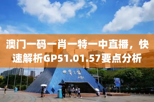 澳门一码一肖一特一中直播，快速解析GP51.01.57要点分析