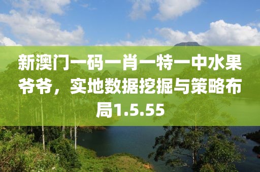 新澳门一码一肖一特一中水果爷爷，实地数据挖掘与策略布局1.5.55