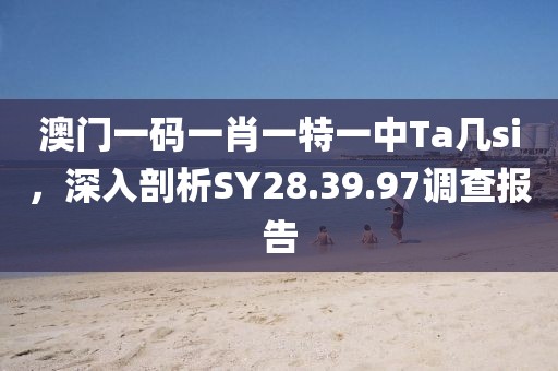 澳门一码一肖一特一中Ta几si，深入剖析SY28.39.97调查报告