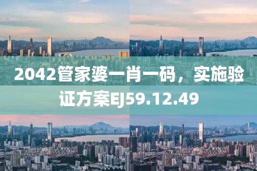 2042管家婆一肖一码，实施验证方案EJ59.12.49