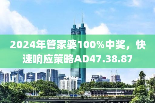 2024年管家婆100%中奖，快速响应策略AD47.38.87