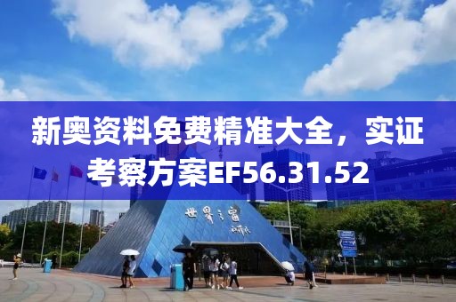 新奥资料免费精准大全，实证考察方案EF56.31.52