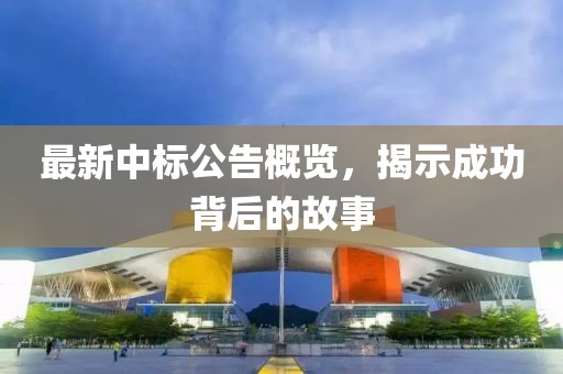 最新中标公告概览，揭示成功背后的故事