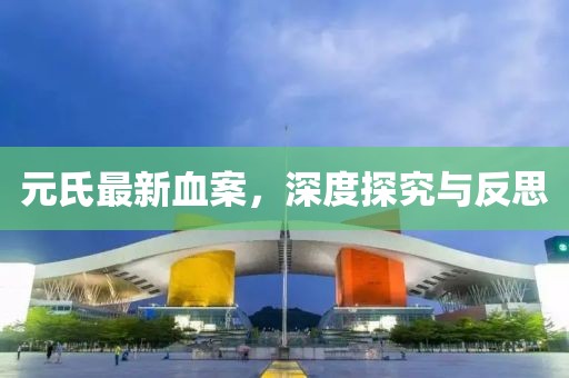 元氏最新血案，深度探究与反思