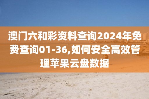 澳门六和彩资料查询2024年免费查询01-36,如何安全高效管理苹果云盘数据