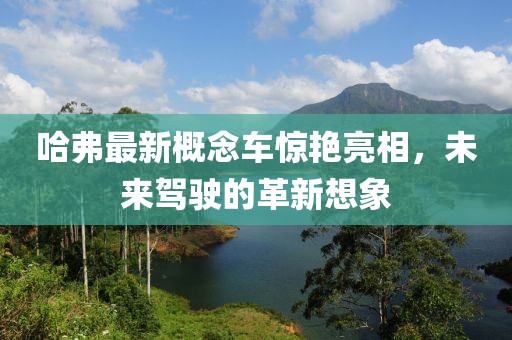 哈弗最新概念车惊艳亮相，未来驾驶的革新想象