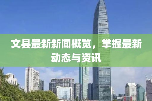 文县最新新闻概览，掌握最新动态与资讯