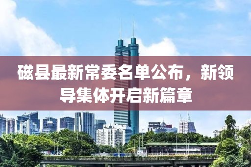磁县最新常委名单公布，新领导集体开启新篇章