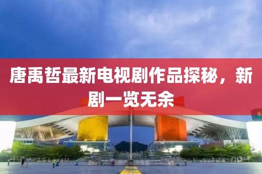 唐禹哲最新电视剧作品探秘，新剧一览无余