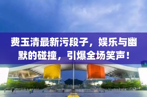 费玉清最新污段子，娱乐与幽默的碰撞，引爆全场笑声！