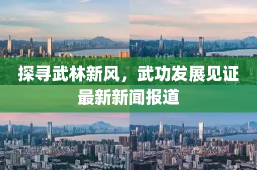 探寻武林新风，武功发展见证最新新闻报道