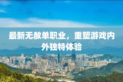 最新无赦单职业，重塑游戏内外独特体验