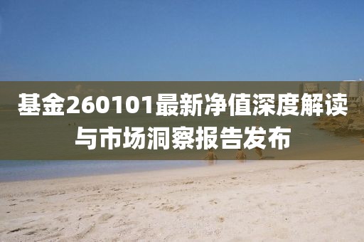 基金260101最新净值深度解读与市场洞察报告发布