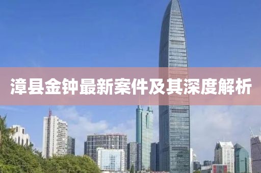 漳县金钟最新案件及其深度解析