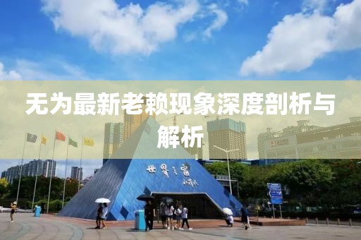 无为最新老赖现象深度剖析与解析