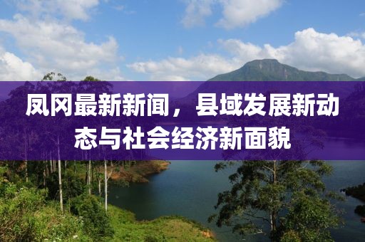 凤冈最新新闻，县域发展新动态与社会经济新面貌