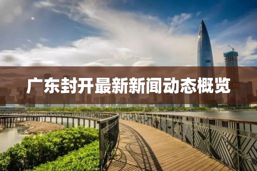 广东封开最新新闻动态概览