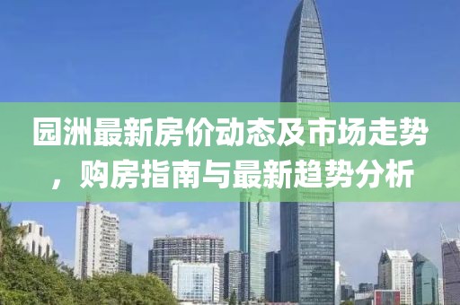 园洲最新房价动态及市场走势，购房指南与最新趋势分析