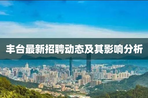 丰台最新招聘动态及其影响分析