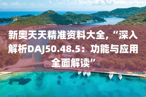 新奥天天精准资料大全,“深入解析DAJ50.48.5：功能与应用全面解读”