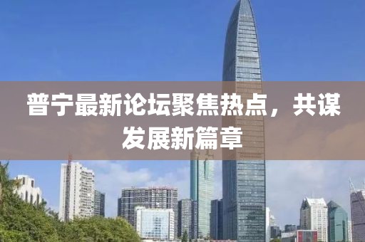 普宁最新论坛聚焦热点，共谋发展新篇章